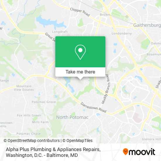 Alpha Plus Plumbing & Appliances Repairs map