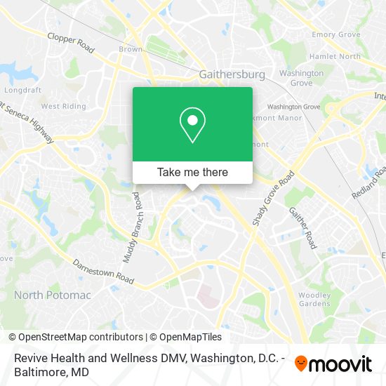 Mapa de Revive Health and Wellness DMV