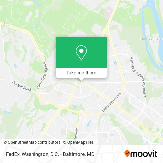 FedEx map
