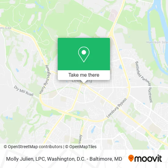 Molly Julien, LPC map