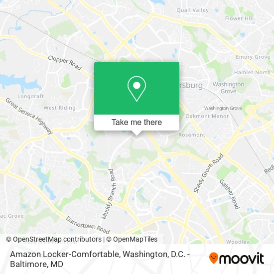 Amazon Locker-Comfortable map