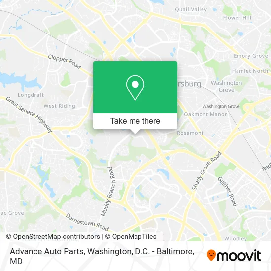 Advance Auto Parts map