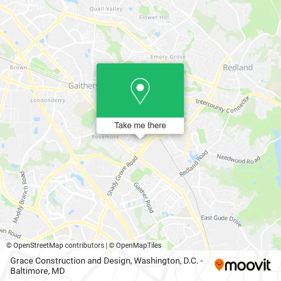 Grace Construction and Design map