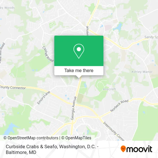 Curbside Crabs & Seafo map