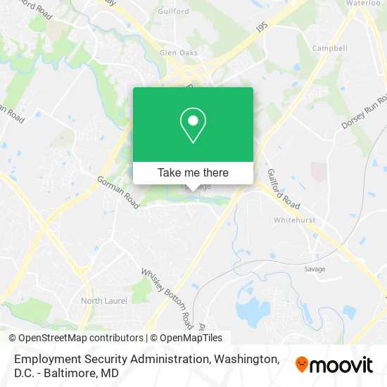Employment Security Administration map