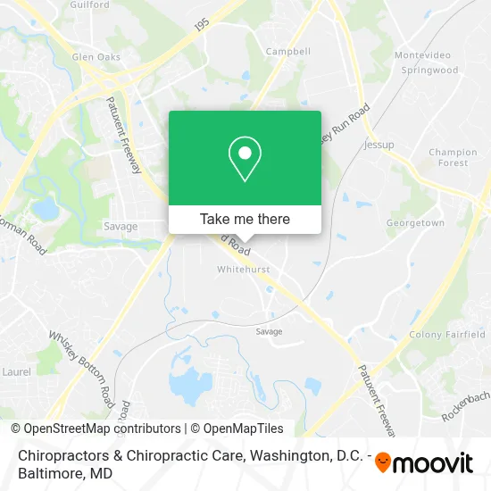 Chiropractors & Chiropractic Care map