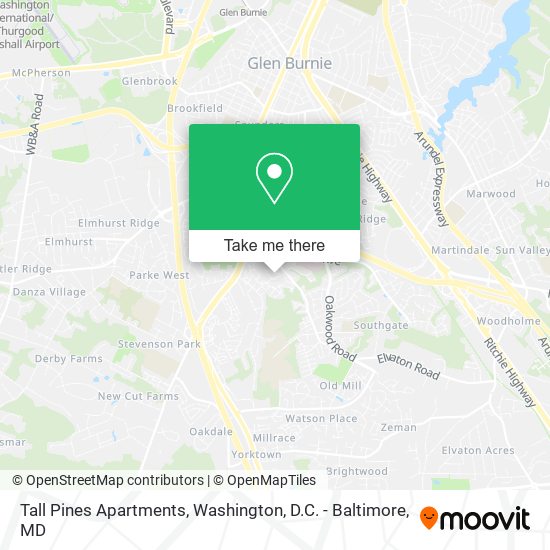 Mapa de Tall Pines Apartments