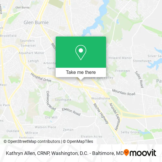 Kathryn Allen, CRNP map