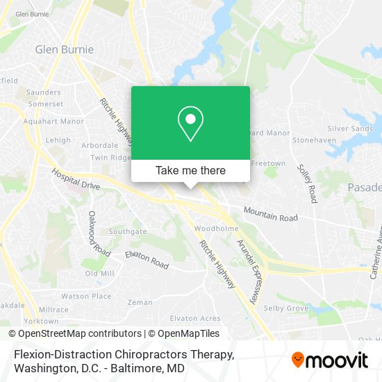 Flexion-Distraction Chiropractors Therapy map