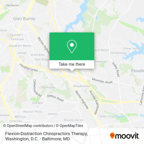 Flexion-Distraction Chiropractors Therapy map