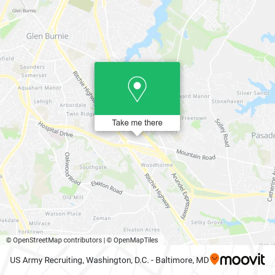 US Army Recruiting map