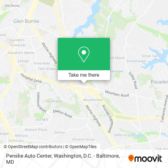 Penske Auto Center map