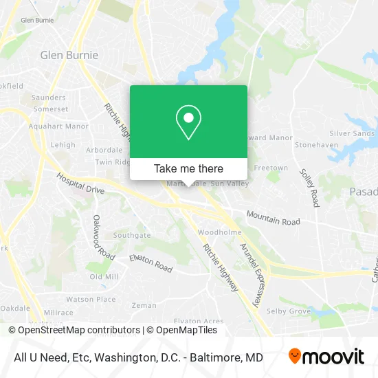 All U Need, Etc map