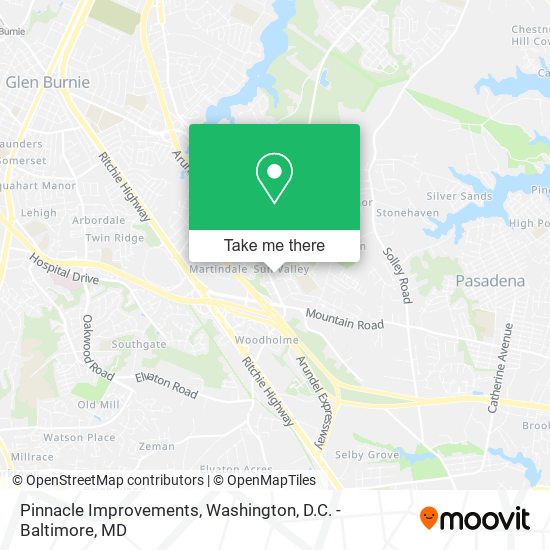 Pinnacle Improvements map