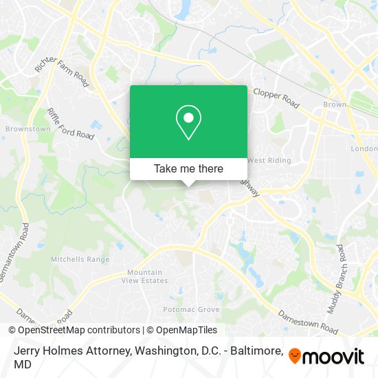 Mapa de Jerry Holmes Attorney