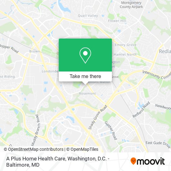 A Plus Home Health Care map