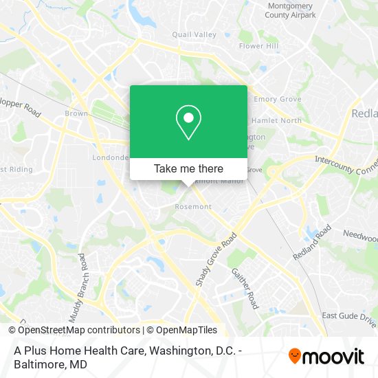 Mapa de A Plus Home Health Care