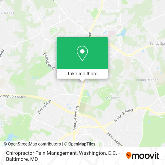 Chiropractor Pain Management map