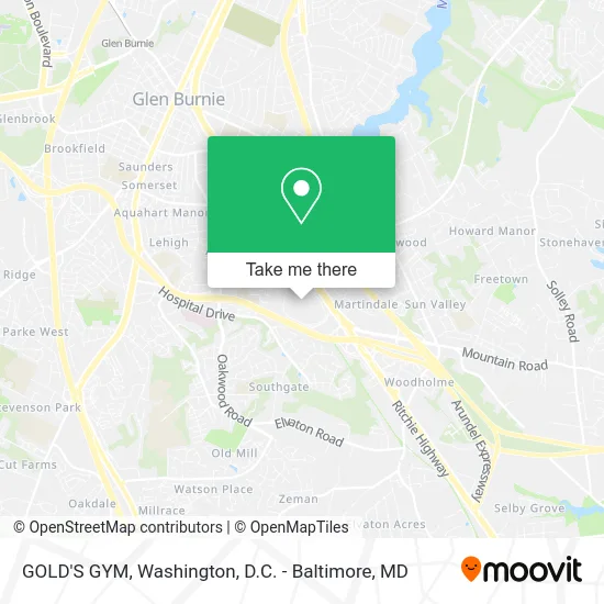 GOLD'S GYM map