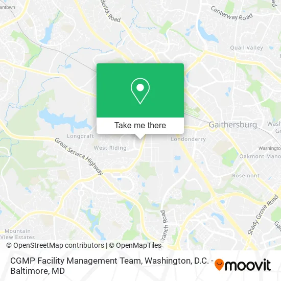 CGMP Facility Management Team map