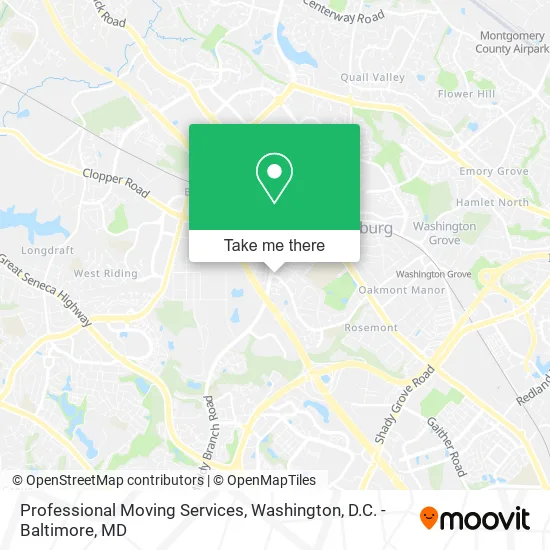 Mapa de Professional Moving Services