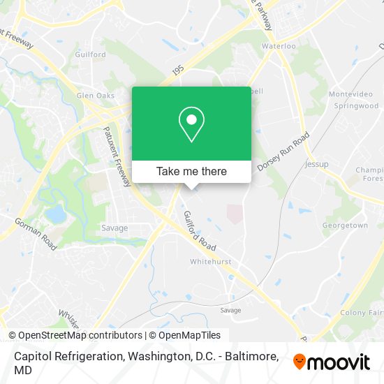 Mapa de Capitol Refrigeration