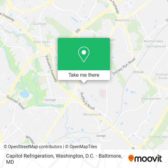 Capitol Refrigeration map