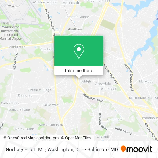 Gorbaty Elliott MD map