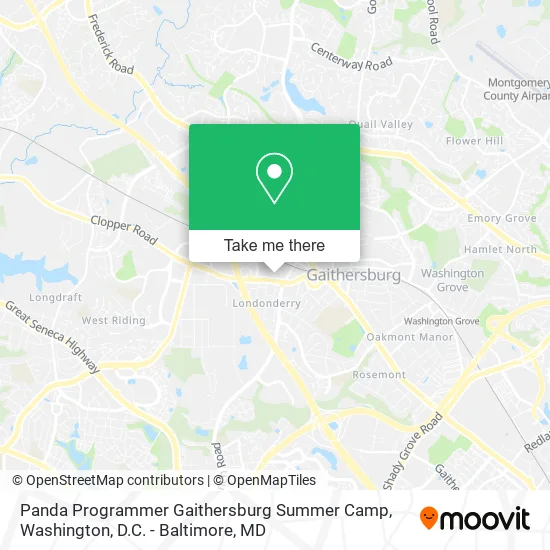 Panda Programmer Gaithersburg Summer Camp map