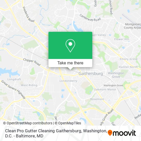 Clean Pro Gutter Cleaning Gaithersburg map