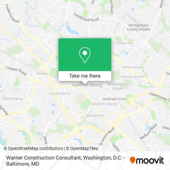 Warner Construction Consultant map