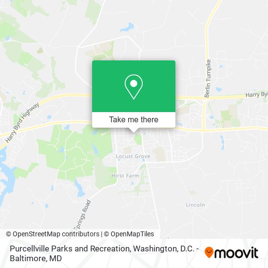 Mapa de Purcellville Parks and Recreation