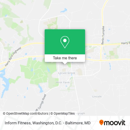 Inform Fitness map