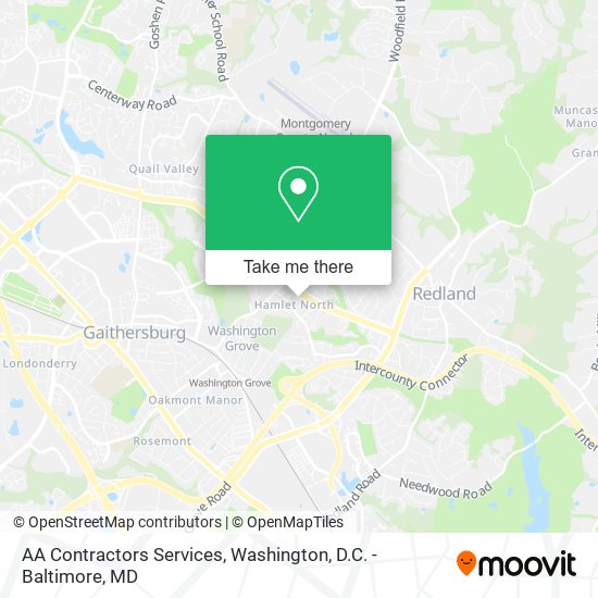AA Contractors Services map
