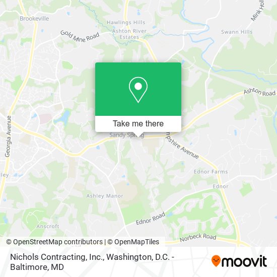 Mapa de Nichols Contracting, Inc.