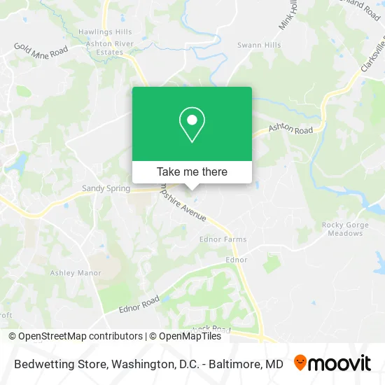 Bedwetting Store map