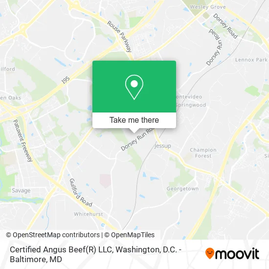 Mapa de Certified Angus Beef(R) LLC