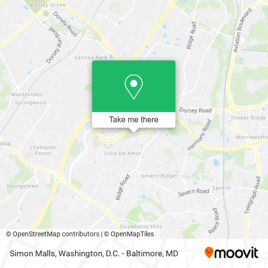 Simon Malls map