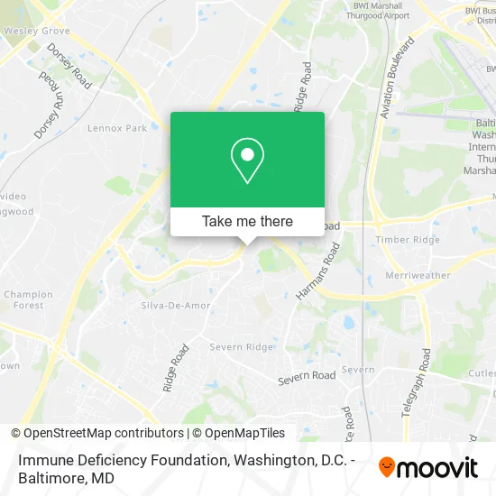 Immune Deficiency Foundation map