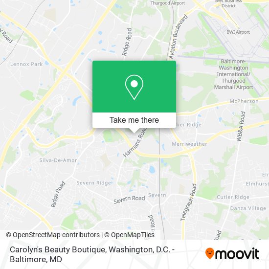Mapa de Carolyn's Beauty Boutique