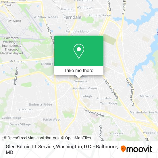 Glen Burnie I T Service map