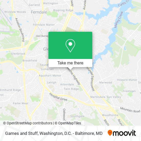 Games and Stuff map