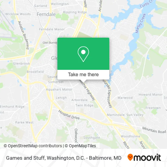 Games and Stuff map
