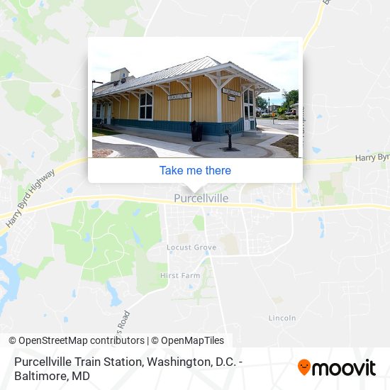 Mapa de Purcellville Train Station