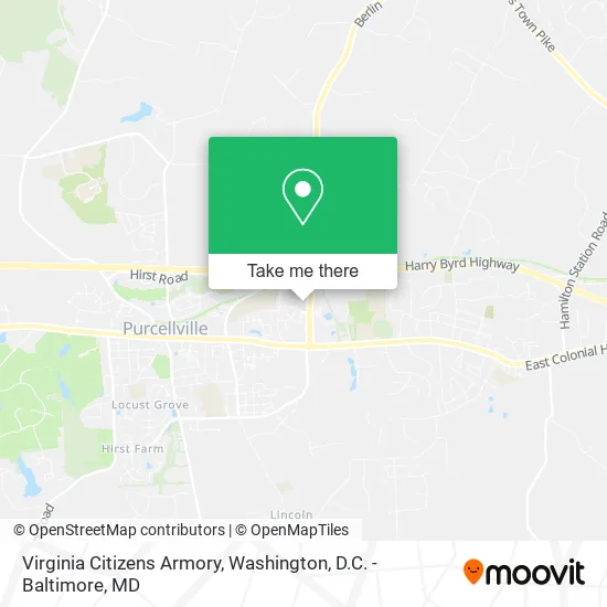 Virginia Citizens Armory map