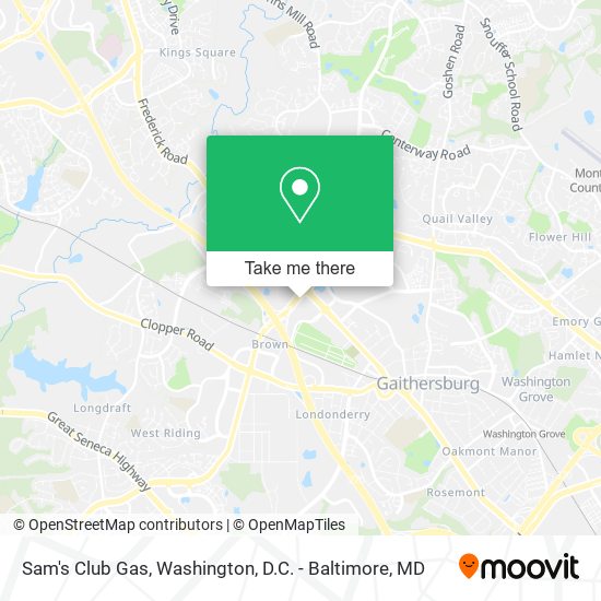 Sam's Club Gas map