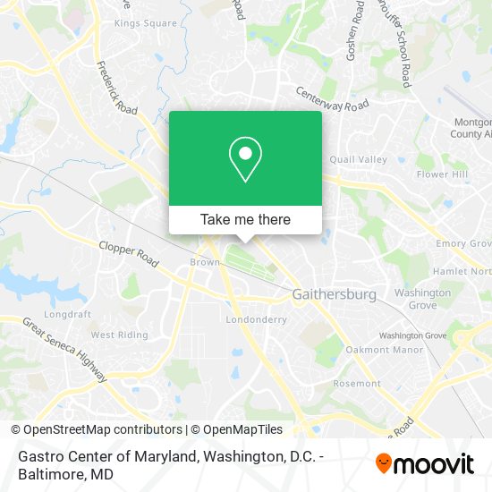 Gastro Center of Maryland map