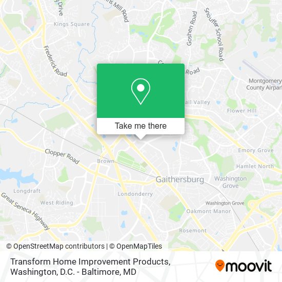 Transform Home Improvement Products map