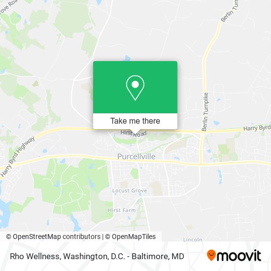 Rho Wellness map