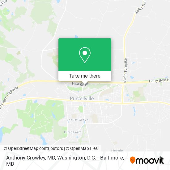 Mapa de Anthony Crowley, MD